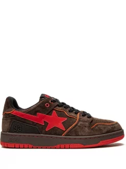 Gazebo Parts Direct Sales Store 25 ( Nouvelle Collection ) A BATHING APE® BROWN/RED Baskets Bape Sk8 Sta Homme