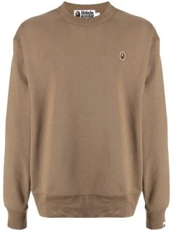 A BATHING APE® BEIGE Sweat à Manches Longues Homme