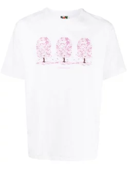 A BATHING APE® T-shirt à Imprimé Graphique WHITE