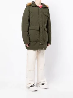 A BATHING APE® Veste à Capuche Bordée De Fourrure Artificielle OLIVEDRAB -A BATHING APE Soldes 2024 18333603 39506394 600