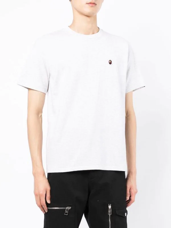 ( Nouvelle Collection ) A BATHING APE® Logo-patch Cotton T-Shirt Homme 3 ( Nouvelle Collection ) A BATHING APE® Logo-patch Cotton T-Shirt Homme – Image 3